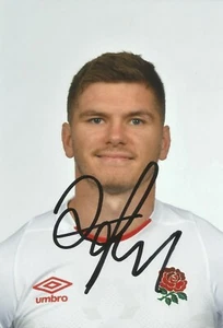 ENGLAND & SARACENS RUGBY UNION: OWEN FARRELL SIGNED 6x4 PORTRAIT PHOTO+COA - Picture 1 of 1