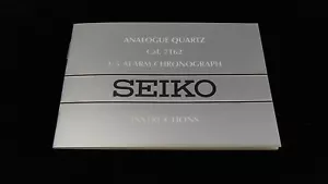 Orologio SEIKO Analogico Quarzo Manuale Istruzioni Libretti Cal.7T62 Cronografo - Foto 1 di 1