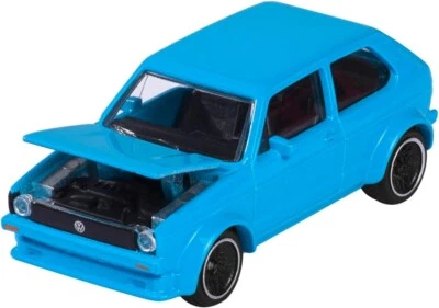 Modellino auto Majorette Volkswagen Golf MK 1 blu vintage scala 1:64... - Immagine 1 di 3