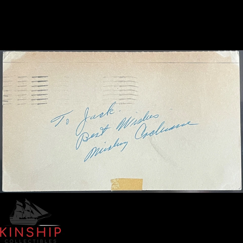 Mickey Cochrane signed GPC Postcard JSA LOA Baseball HOF Auto Z2082 - Image 1 of 4