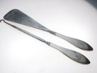 Antique Art Deco Period Sterling Silver Shoe Horn & Button Hook Birmingham 1923