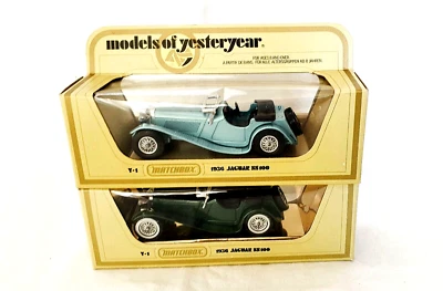 2x Matchbox MODELS OF YESTERYEAR Y-1 1936 Jaguar SS100 Set NMIB`36! - Image 1 of 4