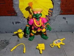 1991 Beach Combin Mike TMNT Teenage Mutant Ninja Turtles EX CONDIZIONI 100% COMP - Foto 1 di 4