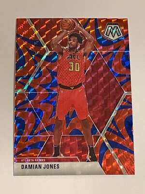 2019-20 Mosaic Basketball Reactive Blue Prizm #34 - Damian Jones - Atlanta Hawks - Image 1 of 2