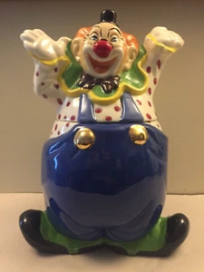 Circus Clown Ceramic Cookie Jar Vintage 1972 - Picture 1 of 10