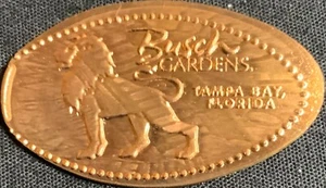 ¡COBRE! ¡RETIRADO! LION - BUSCH GARDEN DIVERSIÓN FLORIDA PENNY - Imagen 1 de 2