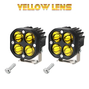 Pair LED 3" Working Light Daytime Running Headlight Fog Lamp For Wagon Truck - Picture 1 of 9