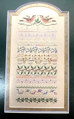 RARE Just Nan Catnip Tea Cross-Stitch Pattern Sampler Chart Instructions - Image 1 of 3