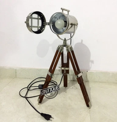 Lámpara de noche móvil de Navidad LED tenue noche lámpara de noche decoración de vidrio soporte de madera con T Foto 1 de 4