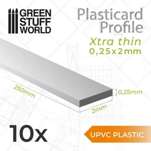 Green Stuff World GSW10824 - Upvc Plasticard Carte Plastique - Profils Xtra-Thin - Picture 1 of 1