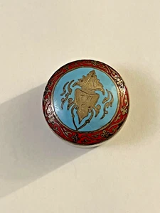 Antique Sterling Silver Enamel Siam Siamese Thailand God Box💗 - Picture 1 of 4