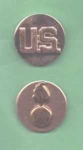 ARMY ENLISTED US / ORDNANCE COLLAR PINS - Picture 1 of 1