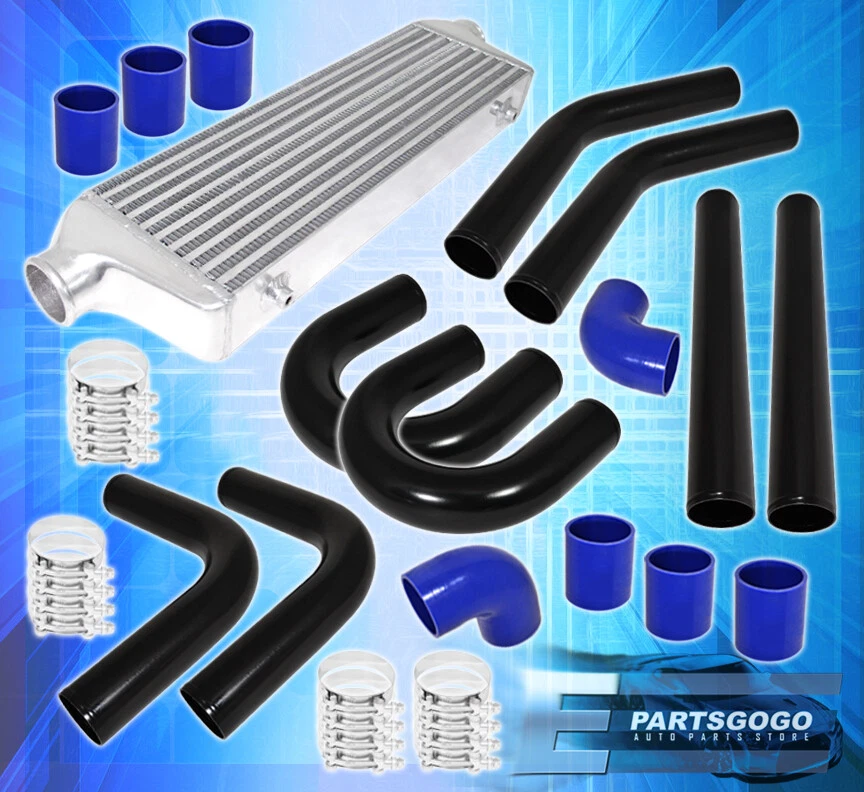 2.5"Diy Mandrel Bent Piping Pipe Kit + Fmic Front Mount Aluminum Intercooler Set - Imagem 1 de 1