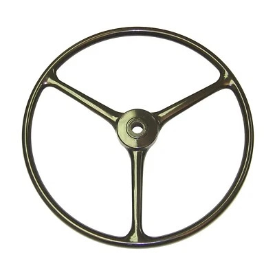 OMIX ADA Black 17" Vinyl Steering Wheel for Jeep CJ3 CJ5 CJ6 Willys - Image 1 of 3