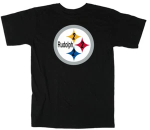 Mason Rudolph Pittsburgh Steelers Logo T-Shirt - Picture 1 of 4