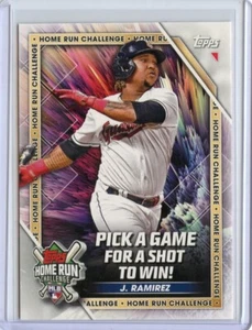 2023 Topps Home Run Challenge Code Card #HRC14 Jose Ramirez Unscratched - Picture 1 of 1