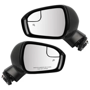 For 2013-2014 Ford Fusion w/Puddle Lamp PTM Driver & Passenger Side Door Mirror - Picture 1 of 8