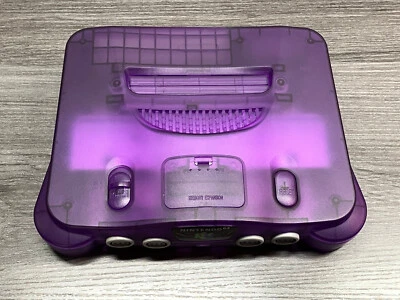 Sistema de consola Nintendo 64 N64 púrpura *NUEVO* ¡Carcasa instalada! ¡Limpio y PROBADO! Foto 1 de 4