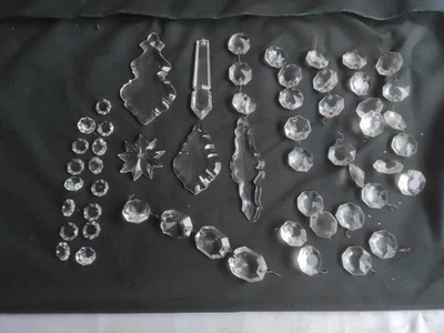 Lot de pampilles anciennes pour lustres  lampe decoration  - Photo 1/4