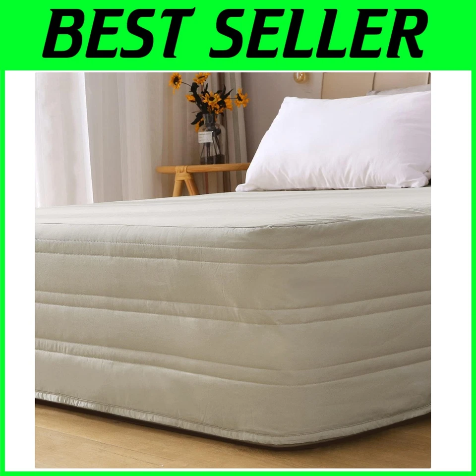 Falda de cama de lino tamaño king - Elegante diseño a medida Foto 1 de 4