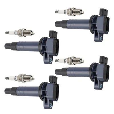 Bobina de ignição 4X e velas de ignição 4X para Toyota Yaris L4 1.5L Sedan 2007-2015 UF316 - Imagem 1 de 4