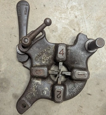 Ridgid  500B 1/4 to 1"  Quick Opening Bolt Threading Die Head W/ Installed Dies - Image 1 of 4