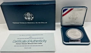 1994P Proof Veterans Commemorative Silver Dollar - Picture 1 of 3
