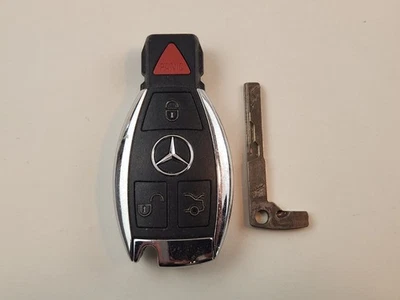 FOR PARTS ONLY ORIGINAL MERCEDES BENZ OEM SMART KEY LESS ENTRY REMOTE FOB CHROME - Image 1 of 4