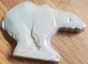 1953 Vintage Premium Cracker Jack Prize Toy Stand Up Deep Drawn Polar Bear - Picture 1 of 2
