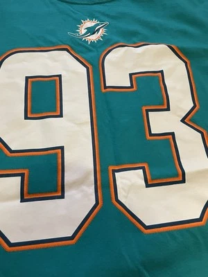 Футболка Nike Miami Dolphins Ndamukong Suh большая зеленая с коротким рукавом - Изображение 1 из 4