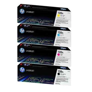HP 128 A Schwarz/Cyan/Magenta/Gelb Tonerkassette mit Standardkapazität, 4er-Pack - Bild 1 von 1