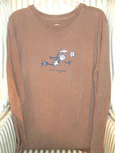 NWT! LIFE IS GOOD "GOOD KIDS "YTH L/S TEE.JAKE "KICK SOCCER" (12-14) - Picture 1 of 4