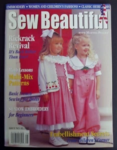 Sew Beautiful #83 2002 Magazine Sewing Smocking Embroidery Patterns Smock Plates - Picture 1 of 2