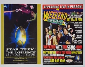 2006 Star Trek The Experience Las Vegas Hiton Weekend With Stars Promo Card / AD - Picture 1 of 1