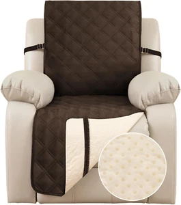 Non-Slip Recliner Sofa Cover - 100% Waterproof Recliner Chair Slipcover Furnitur - Picture 1 of 12
