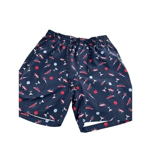 Columbia PFG Mens Fishing Swim Shorts S Navy Fishing Print martini Bathing a - Picture 1 of 12