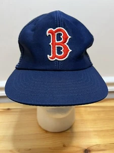 Vintage USA Made Boston Red Sox MLB Baseball SnapBack Trucker Hat Mesh - Picture 1 of 9