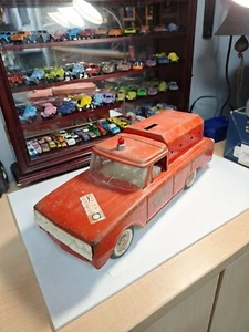 1960’s Era Buddy L Fire Chief Department Station Wagon For Parts Or Restoration  - Picture 1 of 9