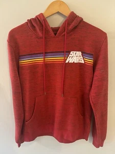 Star Wars Vintage Retro Unisex Hoodie Sweatshirt Rainbow Design Size Small - Picture 1 of 7