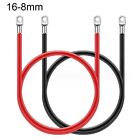 50Cm Red And Black Car Battery Inverter Cable Set Of 2 12V 5Awg Cables
