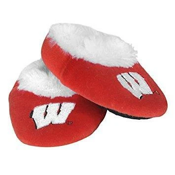 Wisconsin Badgers NCAA Baby Bootie Shoes Slippers 12-24 M FAST SHIP! AA7 Cover