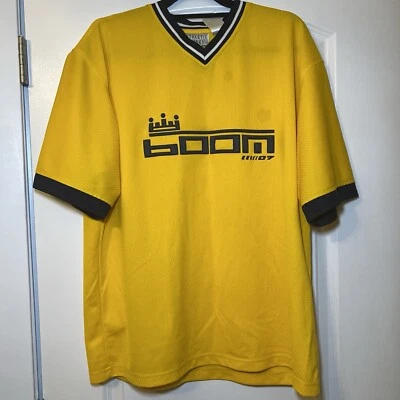 Camiseta deportiva deportiva vintage amarilla Crown Boom 2007 camiseta manga corta L Foto 1 de 4