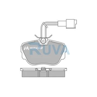 Fits BMW 3 Series 1982-1994 + Other Models Ruva Front Brake Pads Set - Image 1 of 4