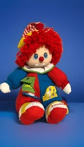 Vintage Amtoy 1983 Teach Me To Dress Clown Doll Plush Zipper, Button,Tie, Buckle - Picture 1 of 14
