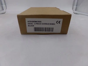 Motorola Earbud Earpiece w/mic for two way portable radios black BDN6780A - Imagen 1 de 2