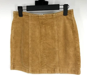 Pacsun Rock Damen Größe 27 Camelbraun Cord Mini Reißverschluss hinten - Bild 1 von 9