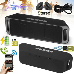 SC208 Bluetooth 5.0 Portable Wireless Speaker TF USB AUX Music Player Mini Radio