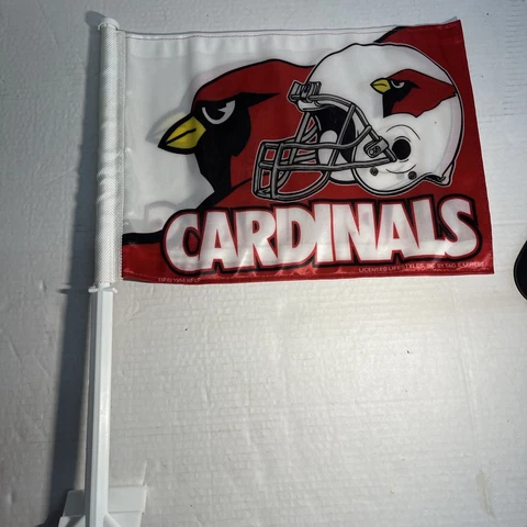Arizona Cardinals NFL Licensed 11X14 Window Mount 2-Sided Car Flag FREE US SHIP Cover
