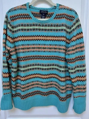 Jones New York Signature Sweater Women 2XL Colorful Wool Cashmere Angora Y2K - Image 1 of 4