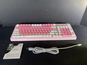 Aula S99 Key Keyboard, Wireless Gaming Keyboard Bluetooth - Pink - Picture 1 of 4